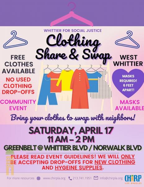 Clothing Share & Swap | Chirp LA