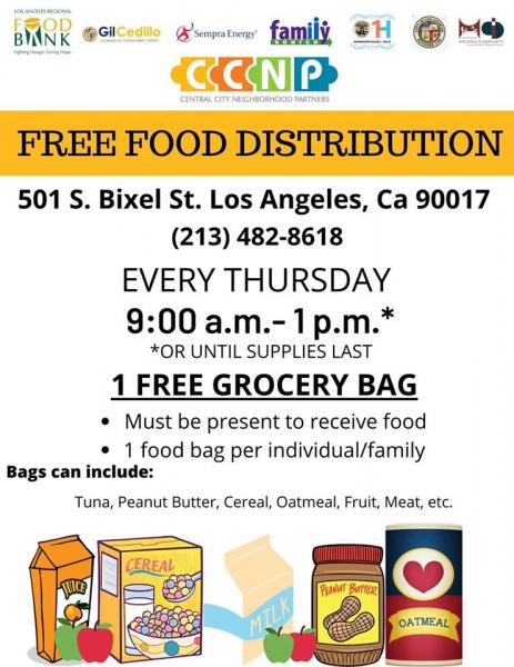 Free Food Distribution Every Thursday | Chirp LA