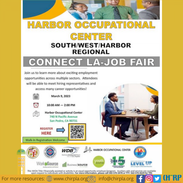 Harbor Occupational Center Job Fair Chirp LA